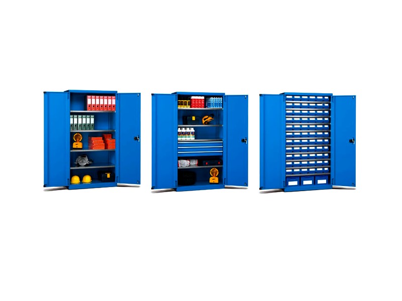 armadi alti con porte cassetti e contenitori prof 555 mm